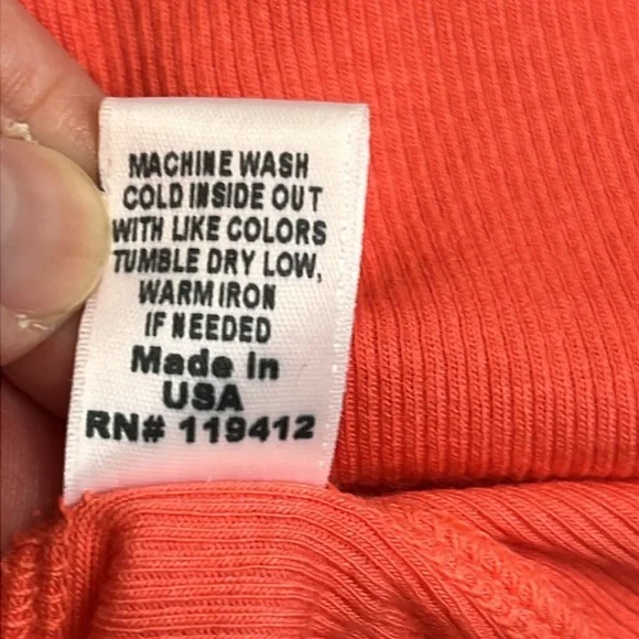 Monrow Supimafine Rib Scoop Neck Tank Fitted Sleeveless Tank Top size large - Picture 7 of 9